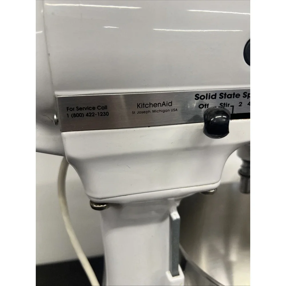KitchenAid K5SS Heavy Duty 5 Qt Stand Mixer White Parts Repair Not Working